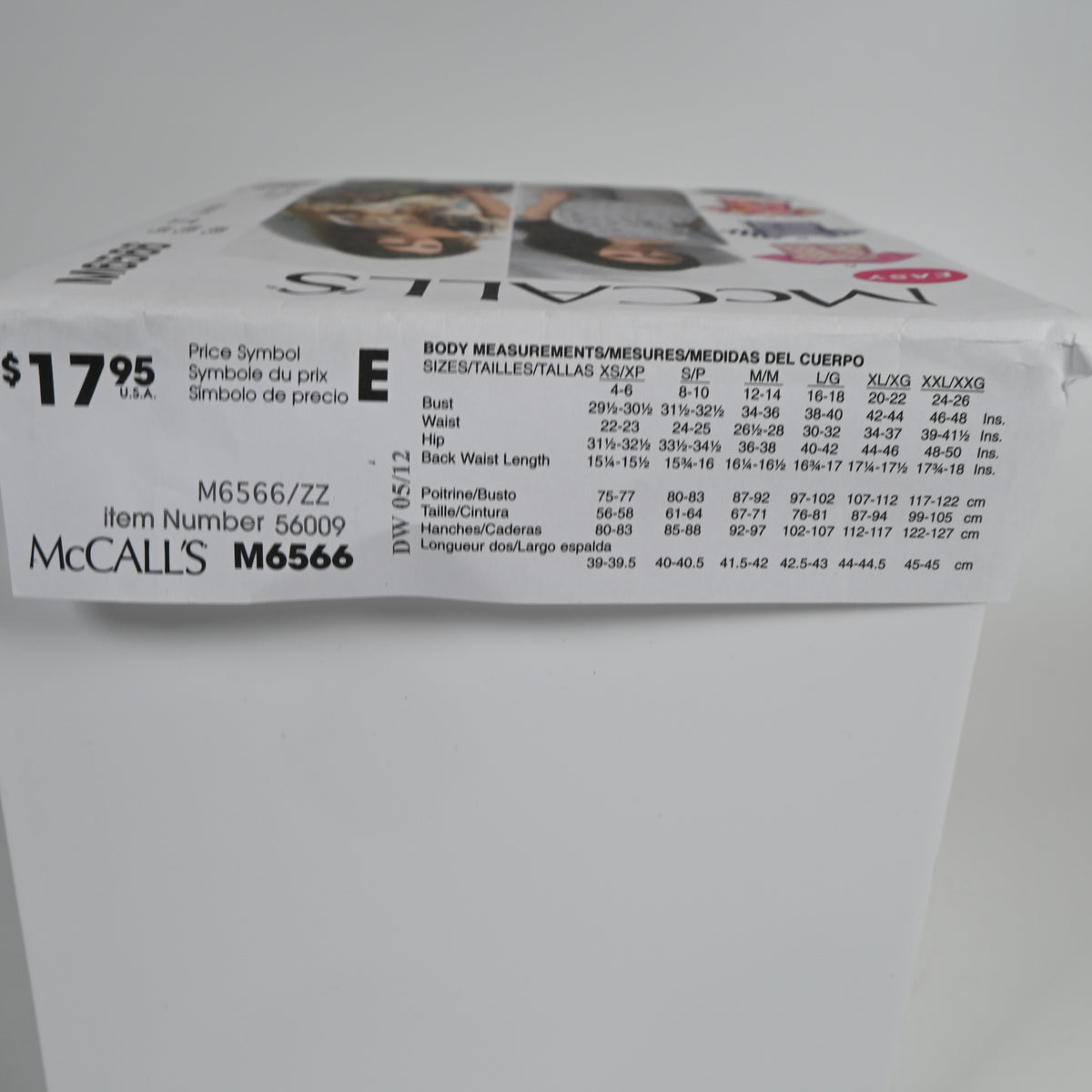 McCall's Sewing Pattern Misses ZZ (L-XXL) Pullover Tops Uncut Factory Folded